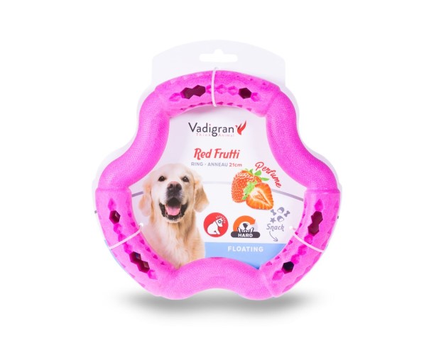 VDG TPR Frutti Ring rožinis žaislas šuniui 21cm